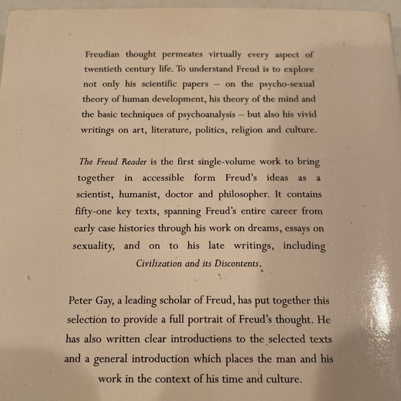“Freud Reader,” Paperback - Picture 2 of 2